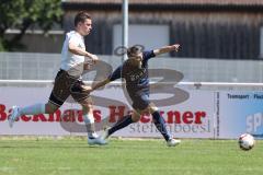 Kreisklasse - Saison 2024/25- TSV Gaimersheim II - TSV Etting  - Simon Gelbmann weiss Gaimersheim - Christian Redl blau Etting - Foto: Meyer Jürgen