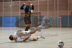 Futsal - Saison 2024/25- MTV Ingolstadt - 1860 München - Renato Cilic schwarz München - Krenar Emini weiss MTV - Foto: Meyer Jürgen