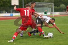 Bezirksliga - Saison 2024/25 -  Emre Arik (Nr.31 - FC Fatih) - Uros Mijovic rot Attaching - Maximilian Tessner #11 rot Attaching - Foto: Meyer Jürgen