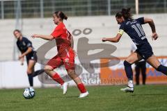 DFB - Pokal Frauen 1. Runde - Saison 2023/2024 - FC Ingolstadt 04 - FC Carl Zeiss Jena - Katharina Reikersdorfer (Nr.20 - FCI Frauen) - Julevic Merza blau Jena - Foto: Meyer Jürgen