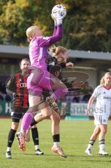 2. Bundesliga Frauen - Saison 2025/26 - FC Ingolstadt 04 Frauen - Eintracht Frankfurt II - Nina Penzkofer (Nr.29 - FC Ingolstadt Frauen I) - Krumme Janne Torwart Frankfurt - Foto: Meyer Jürgen