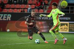 3. Liga - Saison 2026/27 - FC Ingolstadt 04 - TSG Hoffenheim II - Lars Lokotsch (Nr.13 - FCI) - Torwart Nico Biedermann (Nr.34 - Hoffenheim) - Foto: Meyer Jürgen