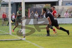 Toto - Pokal - Saison 2024/25 - TSV Lohr - FC Ingolstadt 04 - Micah Ham (Nr.31 - FCI) erziehlt ein Tor - jubel - Torwart Okkes Karakurt (Nr.1 - TSV Lohr) - XXXXX - Foto: Meyer Jürgen