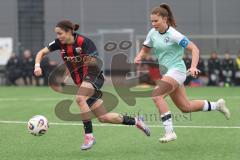 2. Bundesliga Frauen - Saison 2025/26 - FC Ingolstadt 04 Frauen - FFC Turbine Potsdam - Annika Kömm (Nr.25 - FC Ingolstadt Frauen I) - Bernhardt Emilie weiss Potsdam - Foto: Meyer Jürgen