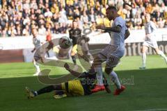 3. Liga - Saison 2024/25 - Alemannia Aachen - FC Ingolstadt 04  - Maximilian Dittgen (Nr.10 - FCI) - Florian Heister (Nr.19 - Alemannia Aachen)- Foto: Meyer Jürgen