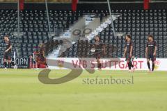 3. Liga - Saison 2025/26 - VFB Stuttgart II - FC Ingolstadt 04  - Enttäuschte Gesichter nach dem 0:1 Führungstreffer - XXXXX - Foto: Meyer Jürgen