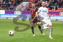 3. Liga; FC Ingolstadt 04 - Erzgebirge Aue; Lukas Fröde (34, FCI) Nkansah Steffen (24 Aue)