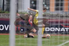 2. Bundesliga Frauen - Saison 2024/25 - FC Ingolstadt 04 Frauen - FC Union Berlin - Nadja Burkhard (Nr.7 - FCI Frauen) - Becker Marie gelb Berlin - Foto: Meyer Jürgen