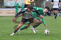 Bezirksliga - Saison 2025/26 - TSV Ober./Unterhaunstadt - FC Gerolfing - Ahmet Altay (Nr.25 - FC Gerolfing) - Amadeus Taubert grau Ober./Unterhaunstadt - Foto: Meyer Jürgen