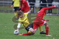 Kreisliga - Saison 2024/25- TSV Kösching - FC Hitzhofen/Oberzell - Dominik Fielser gelb Hitzhofen - Stefan Winzinger rot Kösching - Foto: Meyer Jürgen