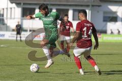 Kreisliga - Saison 2023/2024 - FC Gerolfing - Türk SV Ingolstadt - Christian Träsch grün Gerolfing - Halil Balaban
 rot Türk SV - Foto: Meyer Jürgen