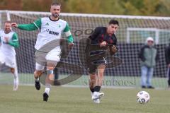 *** Bayernliga Nord - Saison 2025/26 - *** FC Ingolstadt 04 II - SC Eltersdorf - Emre Gül (Nr.17 - FC Ingolstadt II) - Maximilian Göbhardt weiss Eltersdorf  - Foto: Meyer Jürgen