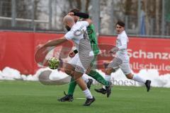 AUDI - Schanzer Amateurcup - Finale -  2026  - SV Hundszell - SV Denkendorf - Matthias Pickl grün Denkendorf - Marcel Nicht weiss Hundszell - Foto: Meyer Jürgen