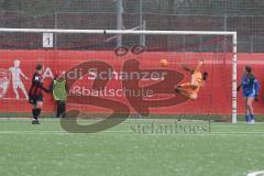 2. Bundesliga Frauen - Saison 2024/25 - FC Ingolstadt 04 Frauen - SV Meppen - Torwart Anna-Lena Daum (Nr.22 - FCI Frauen) ist geschlagen - Der 0:3 Führungstreffer für Meppen - XXXXX - Foto: Meyer Jürgen