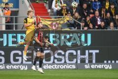 3. Liga; FC Ingolstadt 04 - Dynamo Dresden; Yannick Deichmann (20, FCI) Sterner Jonas (32 DD)