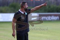 Landesliga - Saison 2024/25 - SV Manching - SV Cosmos Aystetten - Trainer Serkan Demir (SV Manching) - XXXXX - Foto: Meyer Jürgen