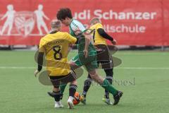 AUDI Amateuercup - Saison 2024/25 - TSV Lichtenau - FC Geisenfeld - Manuel Obermayr grün Geisenfeld - Denis Hadzic #8 Geisenfeld - Steven Spieß gelb #27 Lichtenau - Foto: Meyer Jürgen