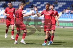 3. Liga - Saison 2025/26 - TSG Hoffenheim II - FC Ingolstadt 04  - Marcel Costly (Nr.22 - FCI) schiesst den 0:2 Führungstreffer - jubel - XXXXX - Foto: Meyer Jürgen