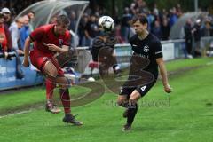 Toto Pokal; FC Sportfreunde Schwaig - FC Ingolstadt 04; Gustav Christensen (24, FCI) Zweikampf Kampf um den Ball Brill Noah 4