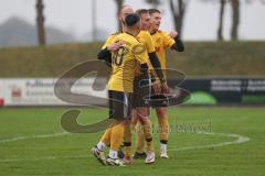 Kreisliga - Saison 2024/25- TSV Lichtenau - FC Mindelstetten -  Der 3:0 Führungstreffer durch - Mentor Haliti gelb Lichtenau - jubel - Foto: Meyer Jürgen