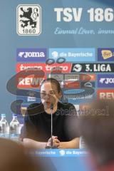 3. Liga; TSV 1860 München - FC Ingolstadt 04; Interview Pressekonferenz Cheftrainerin Sabrina Wittmann (FCI)