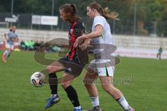 2. Frauen Bundesliga - Saison 2025/26- FC Ingolstadt 04 - VFL Wolfsburg - Stefanie Reischmann (Nr.24 - FC Ingolstadt Frauen I) - Maylin Lilly Meister weiss Wolfsburg - Foto: Meyer Jürgen