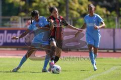 *** 2. Bundesliga Frauen - Saison 2025/26 - FC Ingolstadt 04 Frauen - Victoria Berlin - Annika Kömm (Nr.25 - FC Ingolstadt Frauen I) - Hahn Maya Ruby blau Berlin - Foto: Meyer Jürgen
