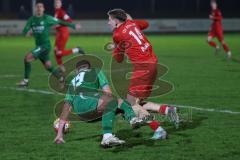 Landesliga - Saison 2024/25 - SV Manching - TSV Dachau - Marcel Posselt (Nr.19 - SV Manching) - Burkic Dino rot Dachau - Foto: Meyer Jürgen