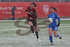 2. Bundesliga Frauen - Saison 2024/25 - FC Ingolstadt 04 Frauen - SV Meppen - Ina Timmermann (Nr.15 - FCI Frauen) - Licina Selma blau Meppen - Foto: Meyer Jürgen