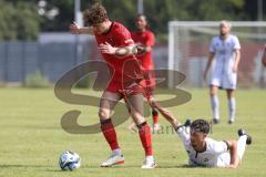 Bayernliga Nord - Saison 2024/25 - FC Ingolstadt 04 II - ASV Neumarkt - Moratz Alexander rot Neumarkt - Davide Sekulovic (Nr.7 - FCI U21) - Foto: Meyer Jürgen