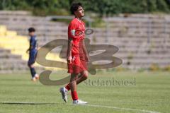 A - Junioren Bundesliga -  Saison 2023/2024 - FC Ingolstadt 04 - FSV Mainz 05 - Berkay Öztürk FCI rot  - enttäuscht - Foto: Meyer Jürgen