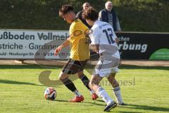 Kreisliga - Saison 2025/26- TSV Lichtenau - TSV Hohenwart - Marc Steingräber gelb Lichtenau - Dominik Mulock weiss Hohenwart  - Foto: Meyer Jürgen