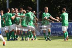 Bezirksliga - Saison 2024/25 - FC Gerolfing - TSV Rohrbach - Der 1:0 Führungstreffer durch Philipp Haunschild (Nr.12 - FC Gerolfing) - jubel -  - Foto: Meyer Jürgen