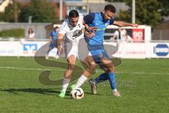 Bezirksliga - Saison 2024/25- TSV Gaimersheim - SVN München - Peter Veit (Nr.9 - TSV Gaimersheim) - Rudi Gerhartsreiter blau München - Foto: Meyer Jürgen