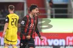 3. Liga; FC Ingolstadt 04 - Borussia Dortmund II; Tor Jubel Treffer Deniz Zeitler (38, FCI) Anschlußtreffer 1:2