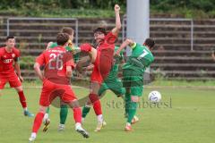 Bayernliga Nord - Saison 2023/2024 - FC Ingolstadt 04 - VFB Eichstätt - Konjuhu Valdrin (Nr.10 - FCI U21) - Schraufstetter Lucas grün #7 Eichstätt - Foto: Meyer Jürgen