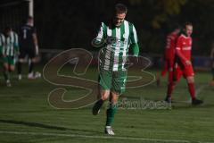 Landesliga - Saison 2025/26 - SV Manching - TSV Hollenbach - Der 1:0 Treffer durch Sebastian Graßl (Nr.10 - SV Manching) - jubel - Fabian  Neumayer (Nr.9 - SV Manching) - XXXXX - Foto: Meyer Jürgen