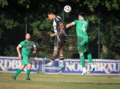 Freundschaftsspiel - Saison 2026/27 - TSV Ober/.Unterhaunstadt - FC Gerolfing  - Marko Miskovic (Nr.4 - FC Gerolfing) - Manuel Hunner grau Ober./Unterh.stadt - Foto: Meyer Jürgen