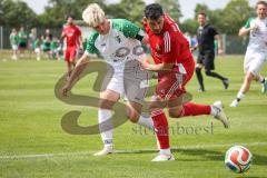 Kreisklasse - Saison 2025/26- SV Lippertshofen - Türkisch SV Ingolstadt-  - Florian Hiss weiss Lippertshofen - Kerem Düzkün rot Türkisch - Markus Thieme weiss Lippertshofen - Foto: Meyer Jürgen
