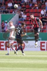 DFB-Pokal; FC Ingolstadt 04 - 1. FC Kaiserslautern; Ryan Malone (16, FCI) Lukas Fröde (34, FCI) Mause Jannik (18 FCK)