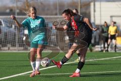2. Bundesliga Frauen - Saison 2025/26 - FC Ingolstadt 04 Frauen - VFR SW Warbeyen  - Mara Winter (Nr.2 - FC Ingolstadt Frauen I) - Hoevers Isa grün Warbeyen - Foto: Meyer Jürgen