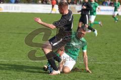 Bezirksliga - Saison 2024/25 - FC Gerolfing - TSV Gaimersheim - Quendrim Hoti schwarz Gaimersheim - Stefan Hoffmann (Nr.8 - FC Gerolfing) - Foto: Meyer Jürgen