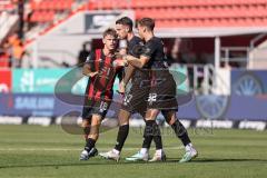 3. Liga; FC Ingolstadt 04 - Rot-Weiss Essen; Ausgleich 2:2 Max Besuschkow (17, FCI) Simon Lorenz (32, FCI) Niclas Dühring (18, FCI)