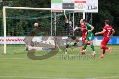 Landesliga - Saison 2024/25 - SV Manching - FSV Pfaffenhofen - Der 2:1 Führungstreffer durch Cedric Sengl (Nr.16 - SV Manching) - Moritz Köhler Torwart Pfaffenhofen - jubel  - Foto: Meyer Jürgen