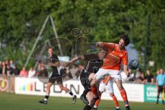 Relegation zur Kreisklasse - Saison 2025/26 - TSV Gaimersheim II - SC Irgertsheim  - Felix Hanczar orange Irgertsheim - Christoph Katzenbogen schwarz Gaimersheim  - Foto: Meyer Jürgen