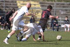 Bayernliga Nord - Saison 2025/26 - FC Ingolstadt 04 II - SpVgg Bayern Hof - Timo Hengmith  (Nr.6 - FC Ingolstadt II))- Johannes Hamann weiss Bayern Hof  - Foto: Meyer Jürgen
