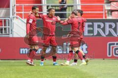 3. Liga; FC Ingolstadt 04 - SV Waldhof Mannheim; Tor Jubel Treffer 2:0 Marcel Costly (22, FCI) Fredrik Carlsen (8, FCI) Mattis Hoppe (2, FCI) Emre Gül (5, FCI)
