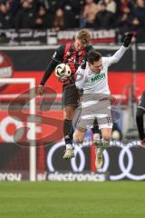 3. Liga; FC Ingolstadt 04 - Erzgebirge Aue; Zweikampf Kampf um den Ball Simon Lorenz (32, FCI) Bär Marcel (15 Aue)