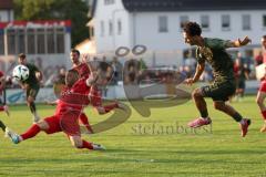 Toto - Pokal - Saison 2024/25 - TSV Lohr - FC Ingolstadt 04 - Özden Mustafa (Nr.-21 - FCI) schießt ein Tor - jubel - - XXXXX - Foto: Meyer Jürgen