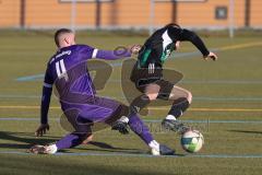 Freundschaftsspiel - Saison 2025/26- TSV Gaimersheim - VFR Neuburg - Quendrim Hoti (Nr.4 - TSV Gaimersheim) - Maximilian Christl lila Neuburg - Foto: Meyer Jürgen